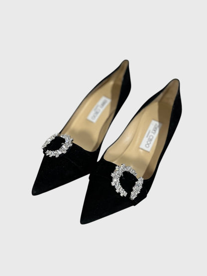 Escarpins Jimmy Choo noirs T.38,5