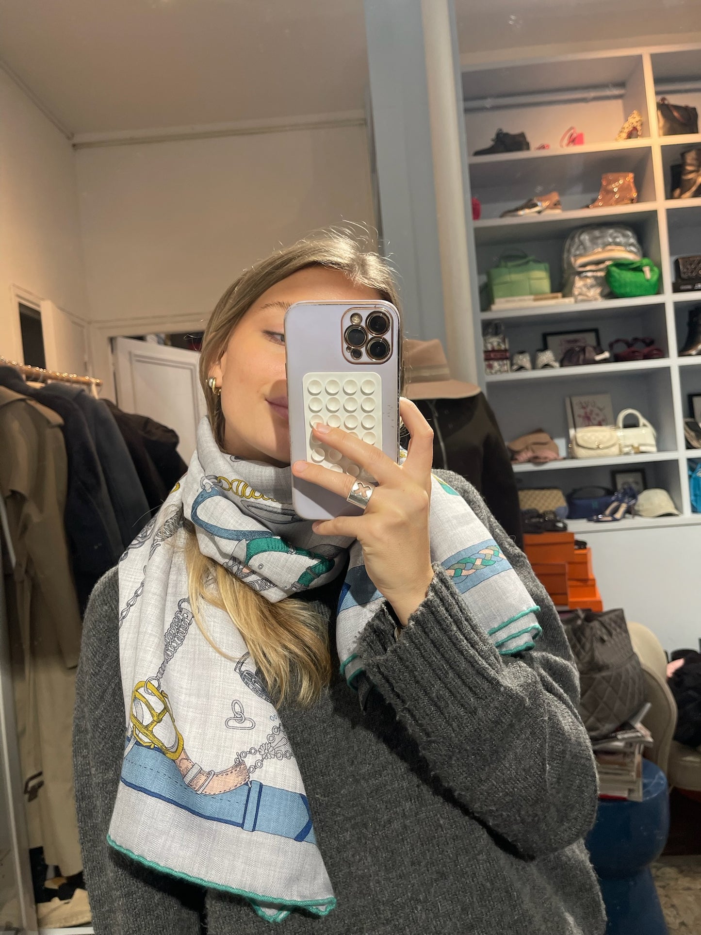 Châle Hermès Chevaux Déchaîné