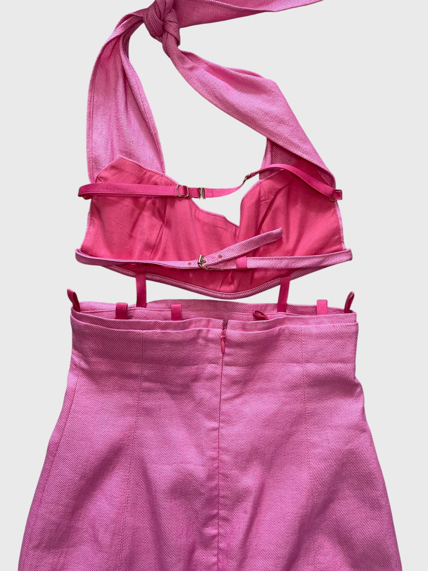 Robe Jacquemus rose T.32