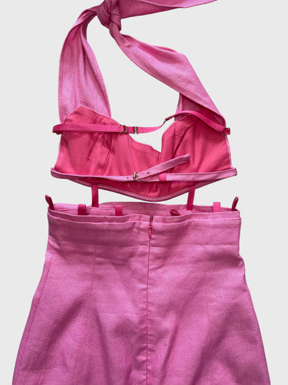 Robe Jacquemus rose T.32