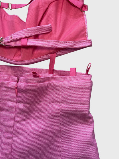 Robe Jacquemus rose T.32