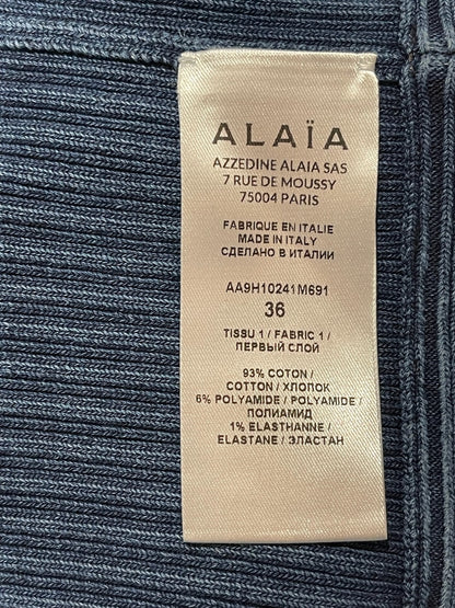 Top Alaia bleu T.36