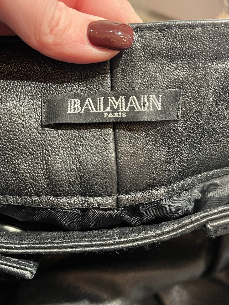 Pantalon Balmain noir T.36