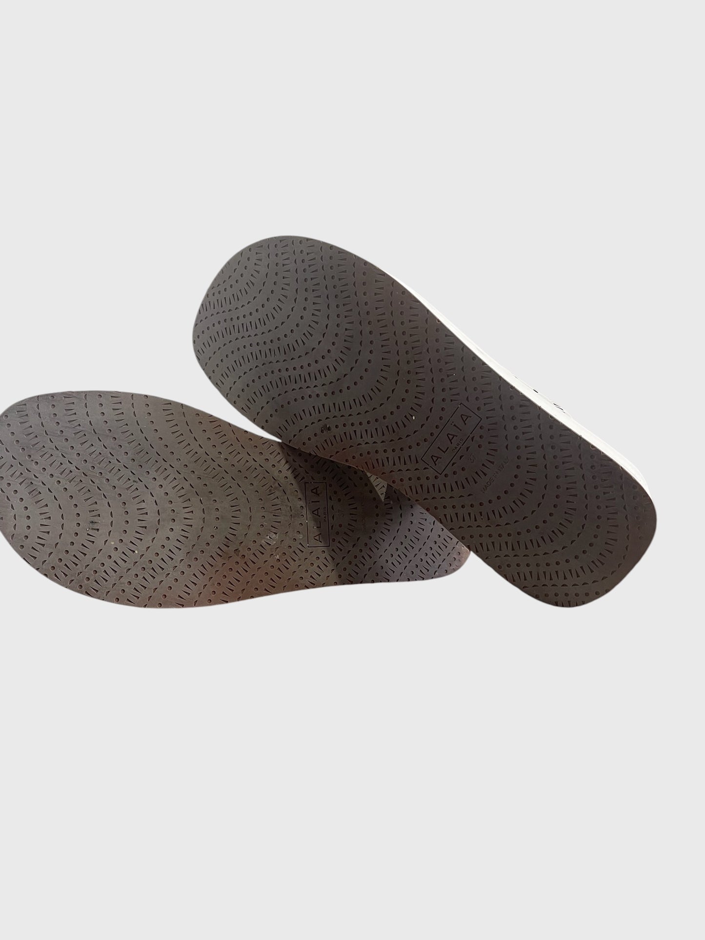 Tongs AlaÏa blanches T.37
