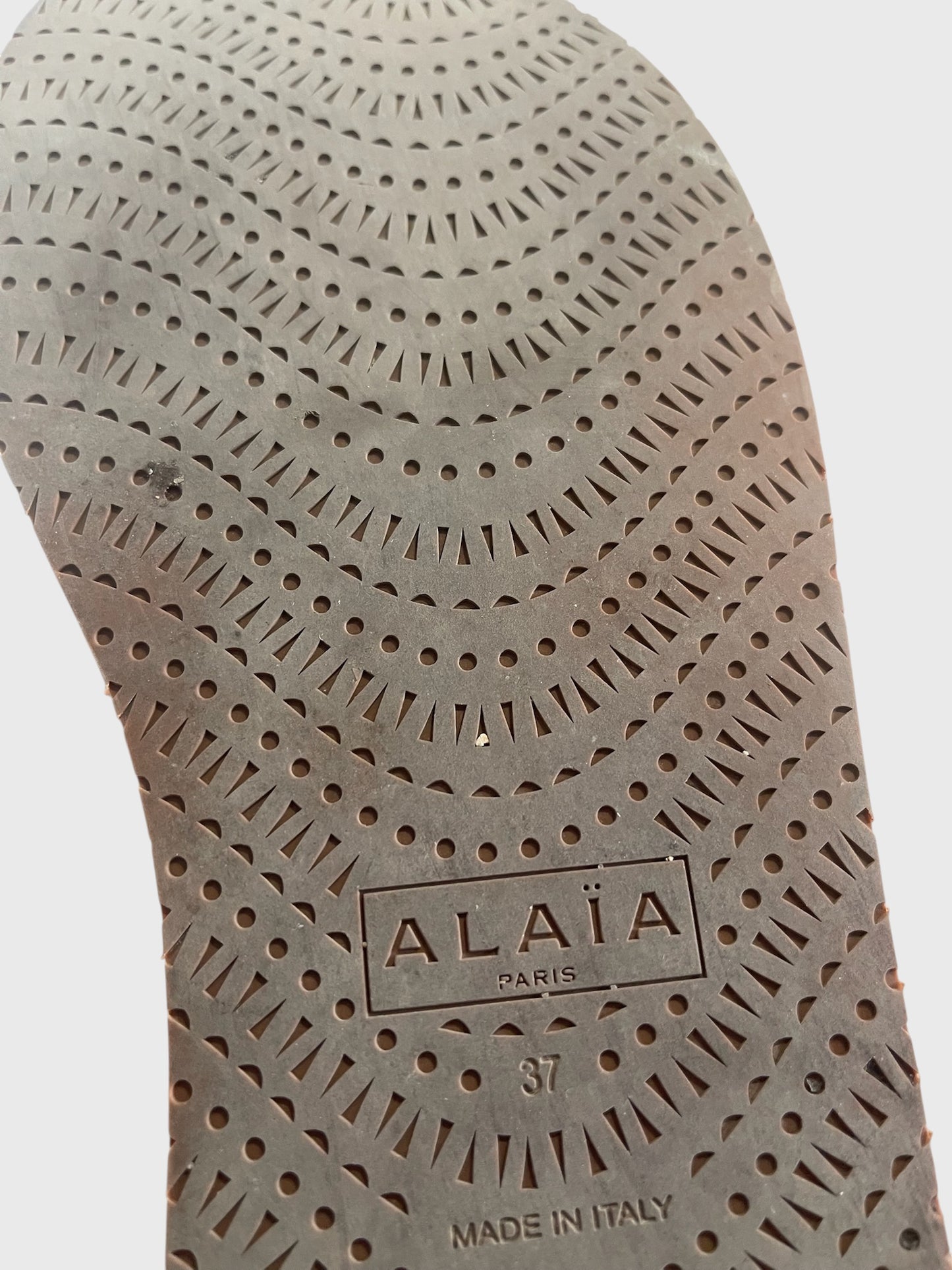 Tongs AlaÏa blanches T.37