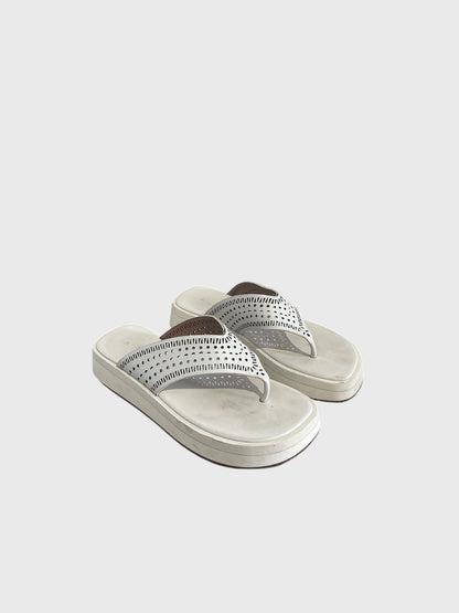 Tongs AlaÏa blanches T.37