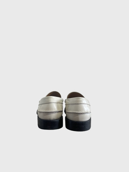 Mocassins Gucci blancs T.37,5