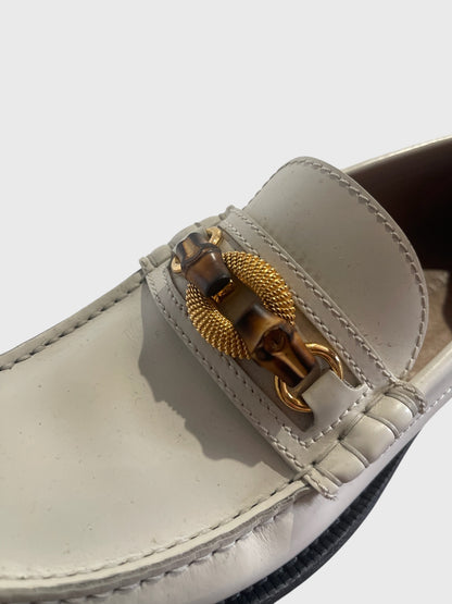 Mocassins Gucci blancs T.37,5