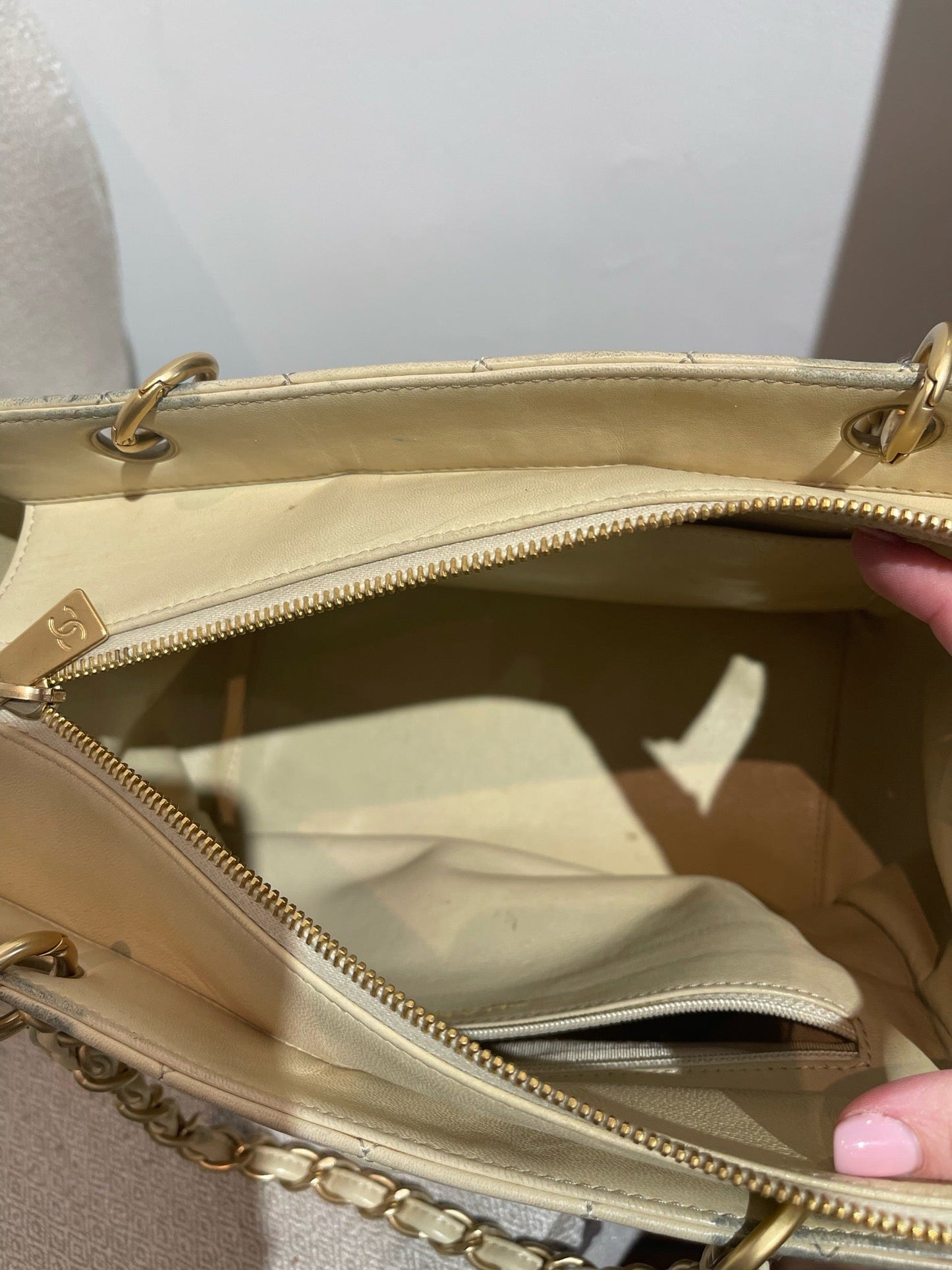 Sac Chanel Shopping beige