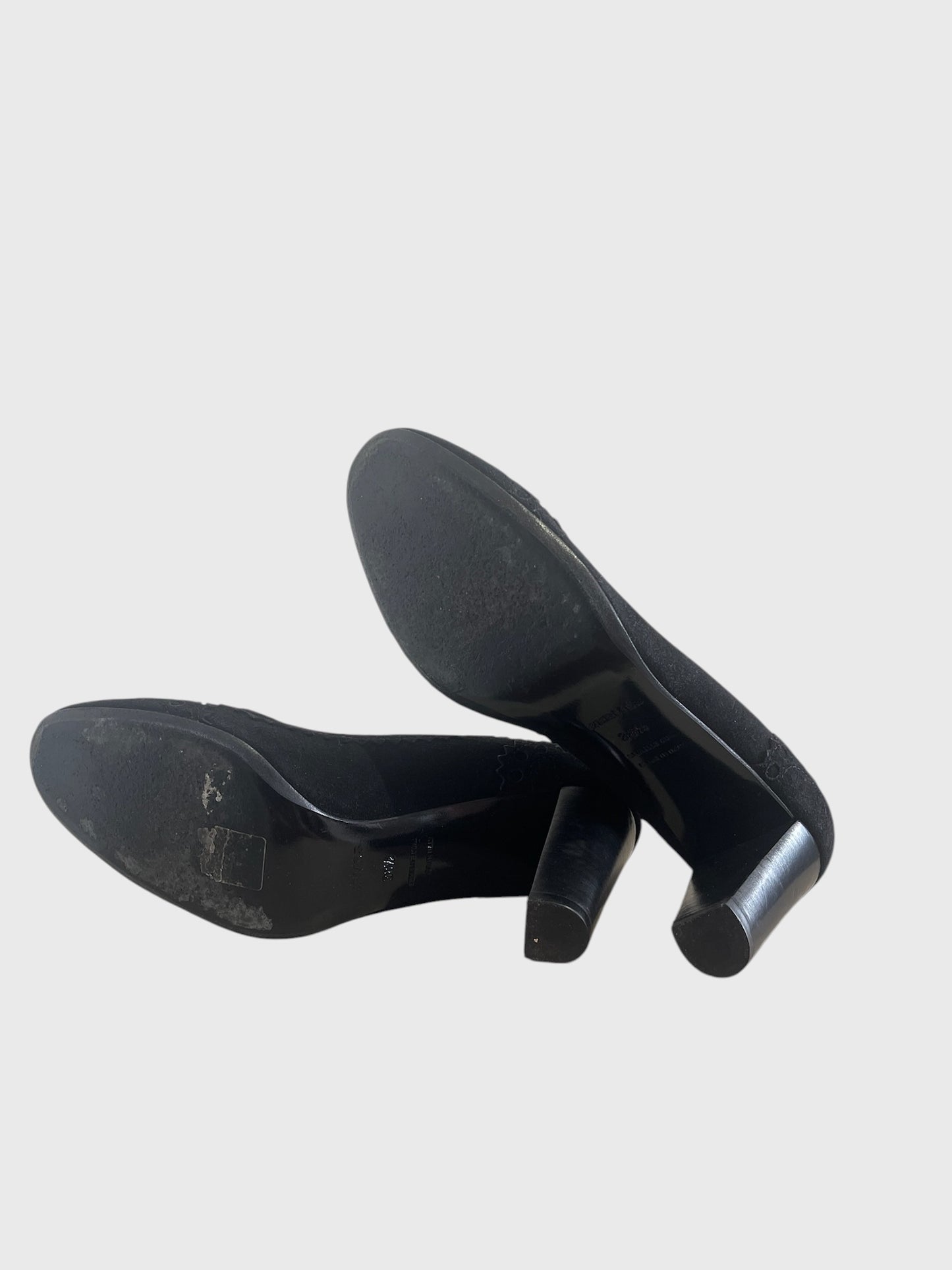 Escarpins Hermès noirs T.38,5