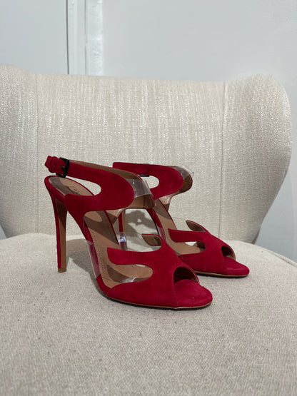 Sandales Alaia rouge T.38,5