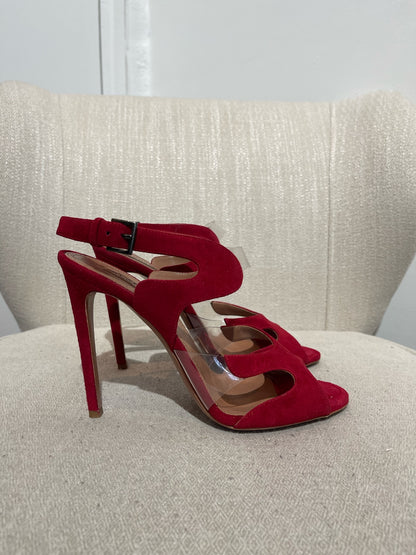 Sandales Alaia rouge T.38,5