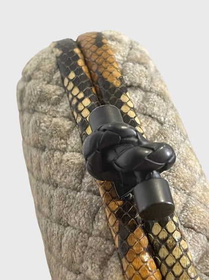 Minaudière Bottega Veneta beige
