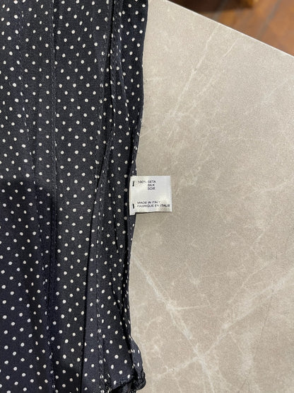 Foulard Saint Laurent à pois noir