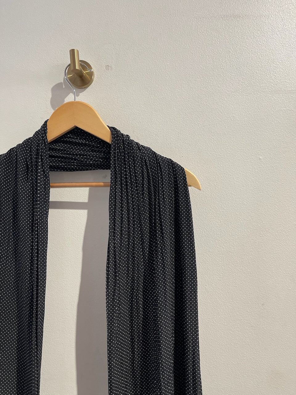 Foulard Saint Laurent à pois noir