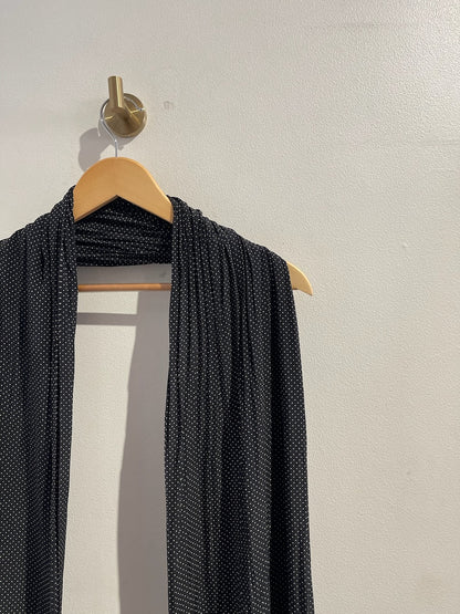 Foulard Saint Laurent à pois noir