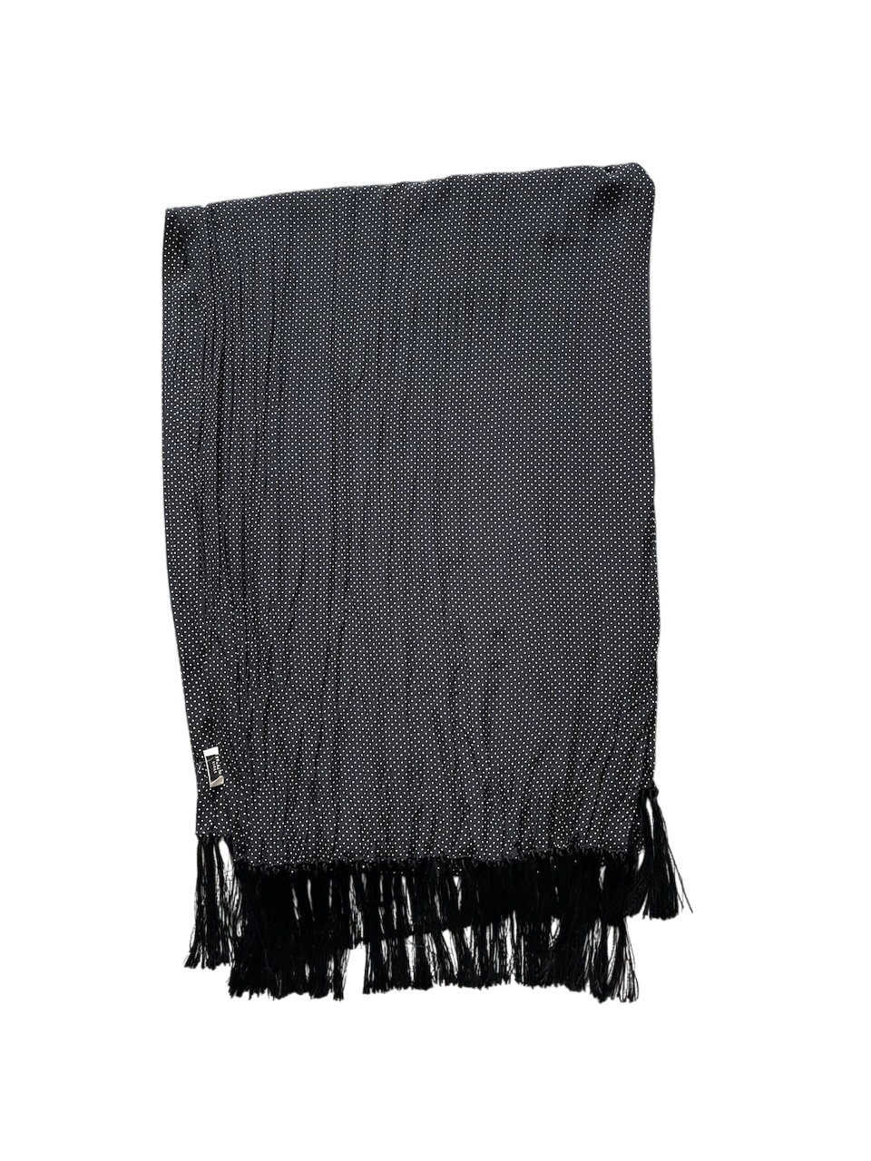 Foulard Saint Laurent à pois noir