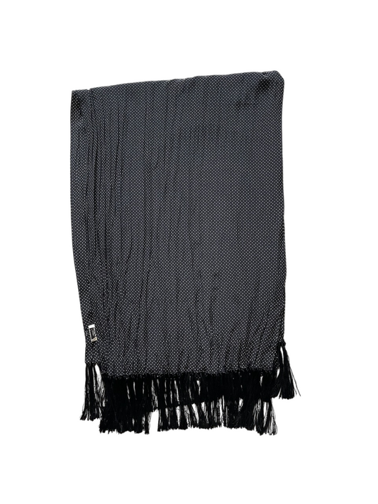 Foulard Saint Laurent à pois noir