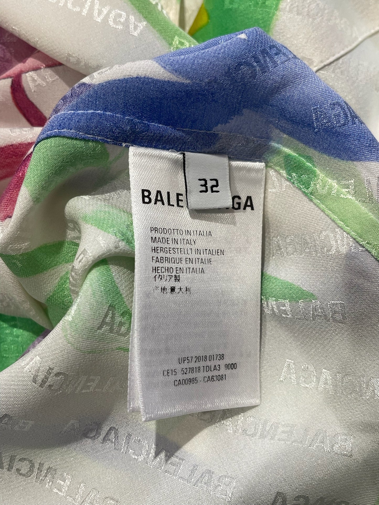 Chemise Balenciaga multicolore T.32