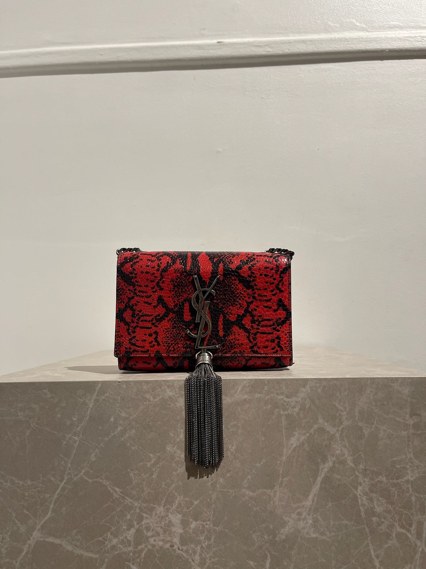 Sac Saint Laurent Kate Tassel rouge