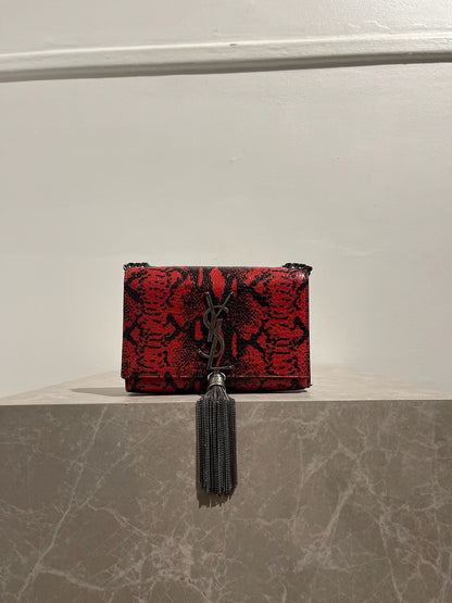 Sac Saint Laurent Kate Tassel rouge