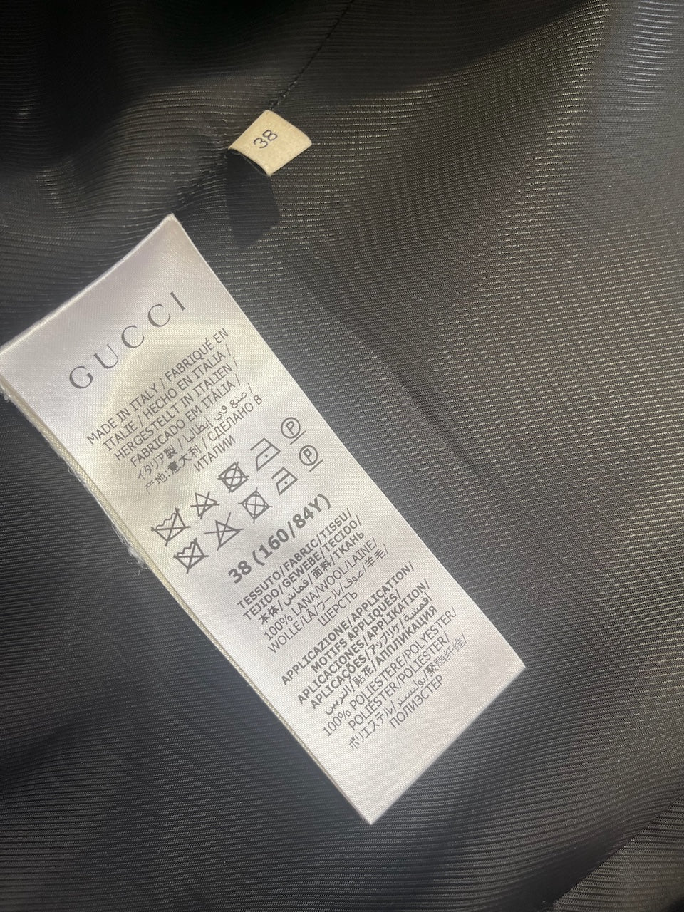 Manteau Gucci noir T.34