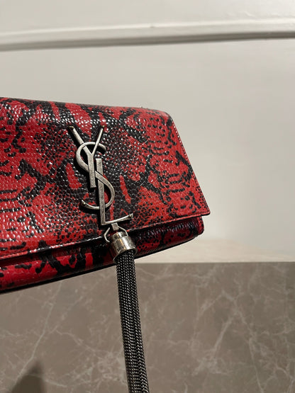 Sac Saint Laurent Kate Tassel rouge