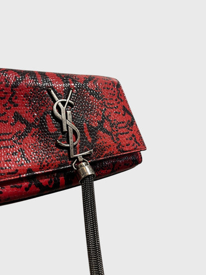 Sac Saint Laurent Kate Tassel rouge