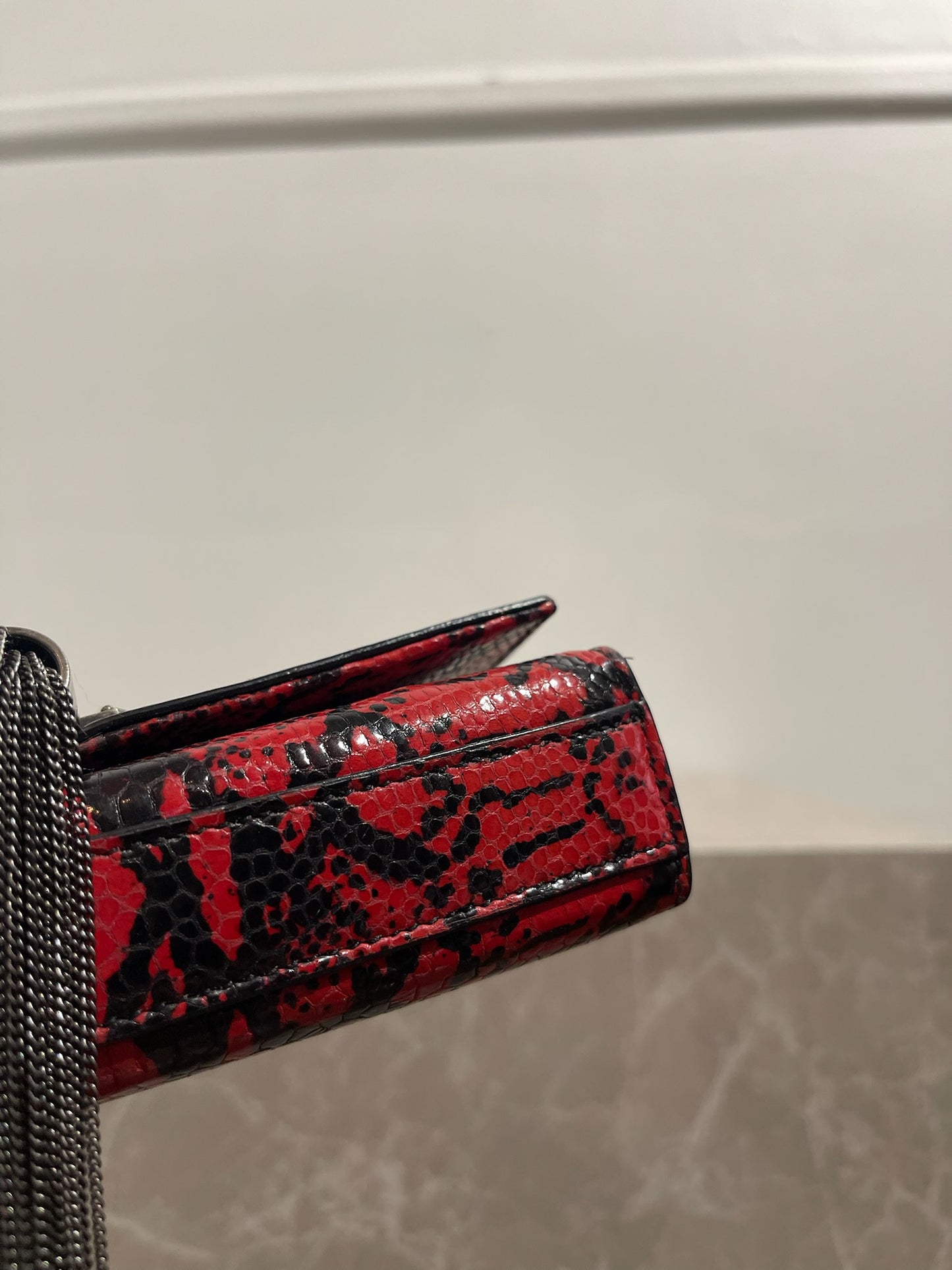 Sac Saint Laurent Kate Tassel rouge