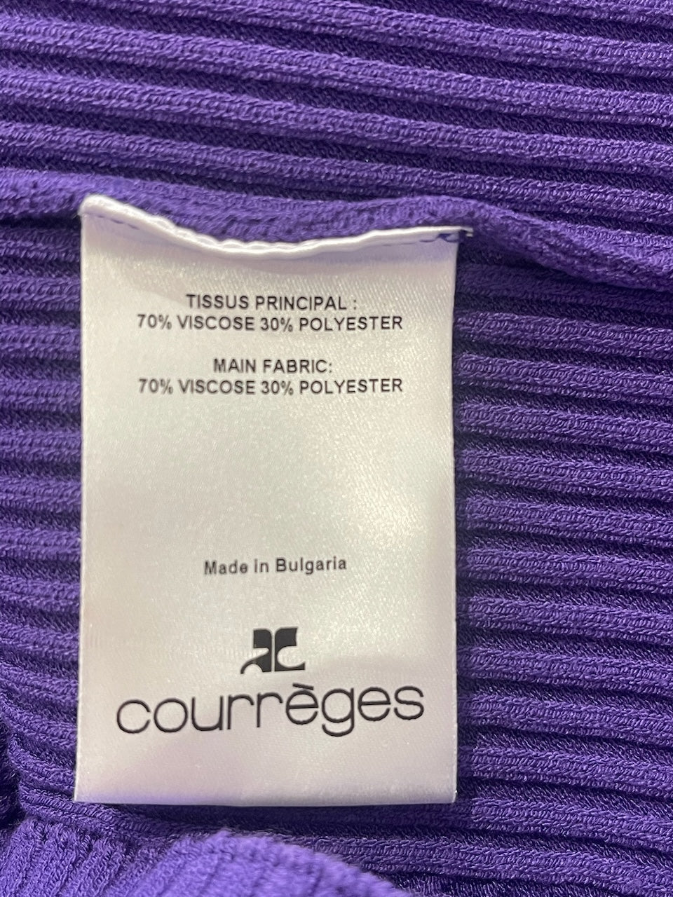 Robe Courrèges violette T.1
