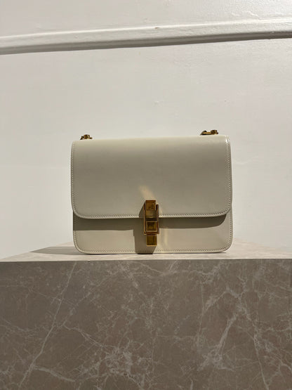 Sac Saint Laurent Carré Satchel blanc