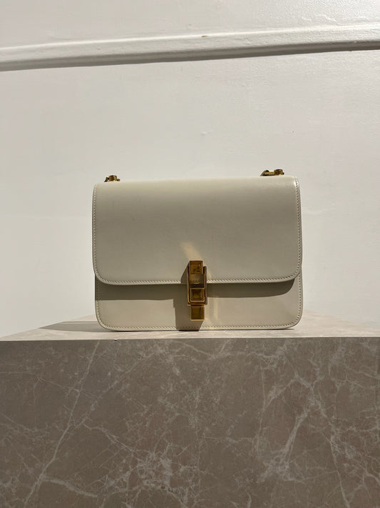 Sac Saint Laurent Carré Satchel blanc