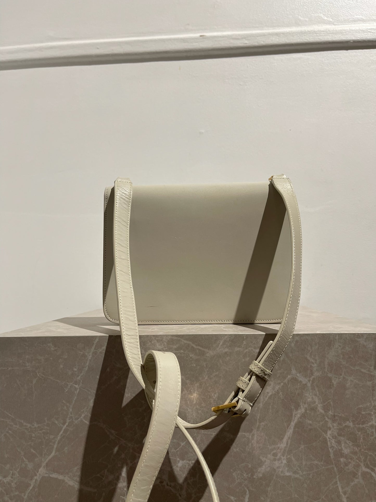 Sac Saint Laurent Carré Satchel blanc