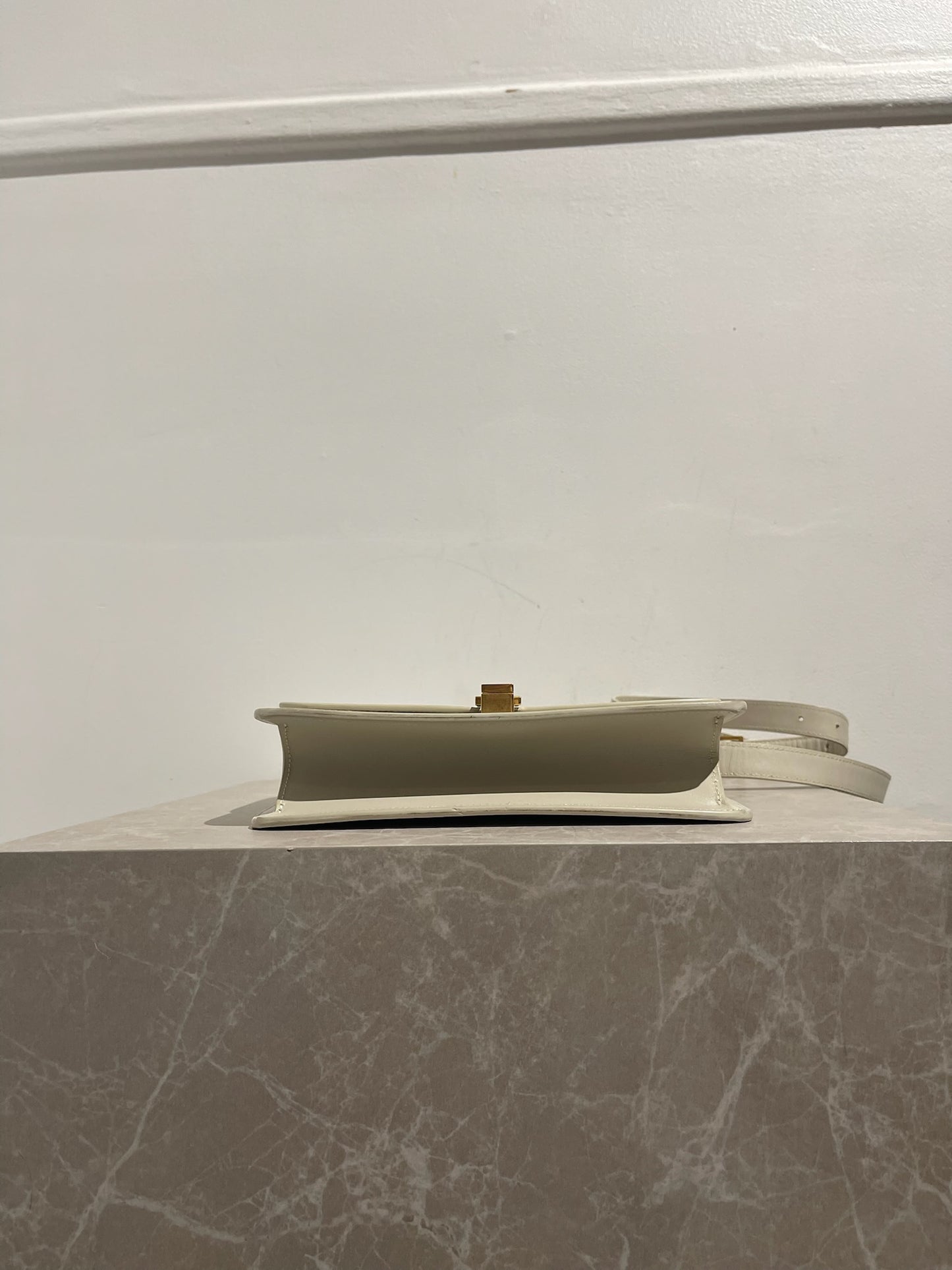 Sac Saint Laurent Carré Satchel blanc