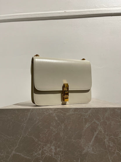 Sac Saint Laurent Carré Satchel blanc