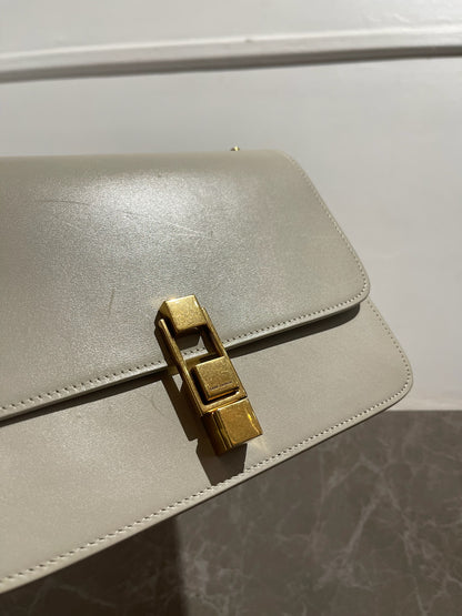 Sac Saint Laurent Carré Satchel blanc