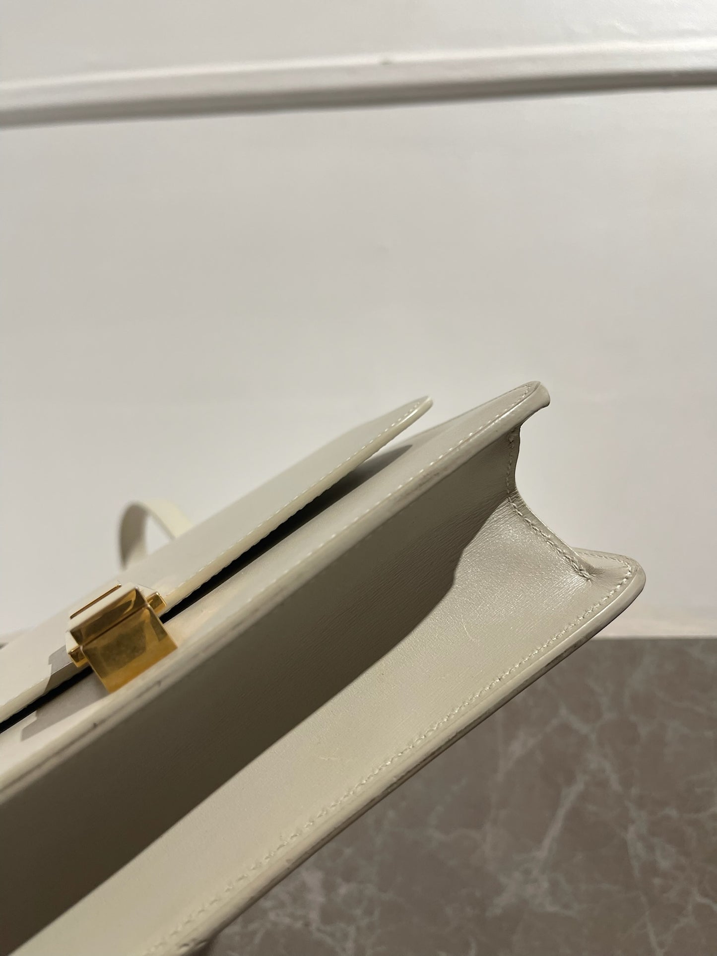 Sac Saint Laurent Carré Satchel blanc