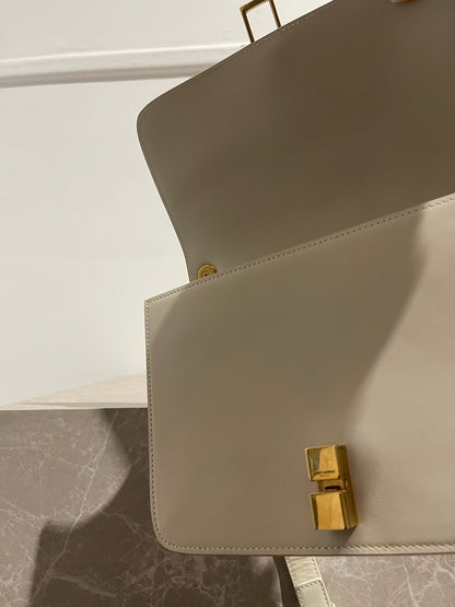 Sac Saint Laurent Carré Satchel blanc