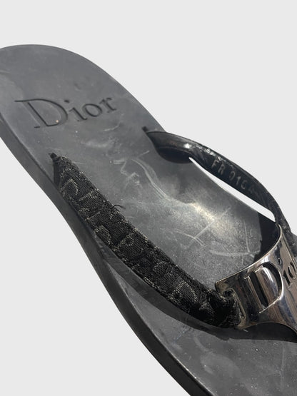 Tongs Dior noires T.39,5