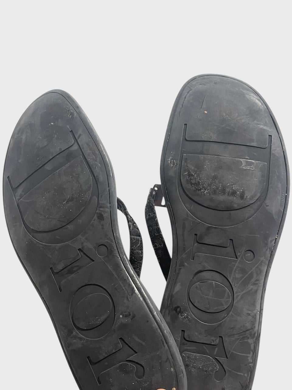 Tongs Dior noires T.39,5