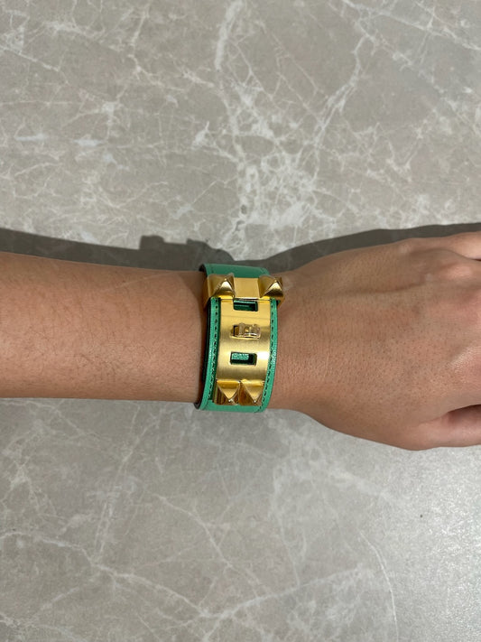 Bracelet Hermes Collier de Chien 24 vert