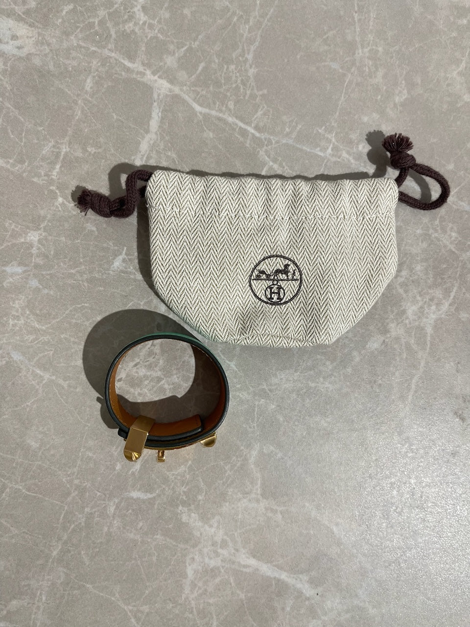 Bracelet Hermes Collier de Chien 24 vert