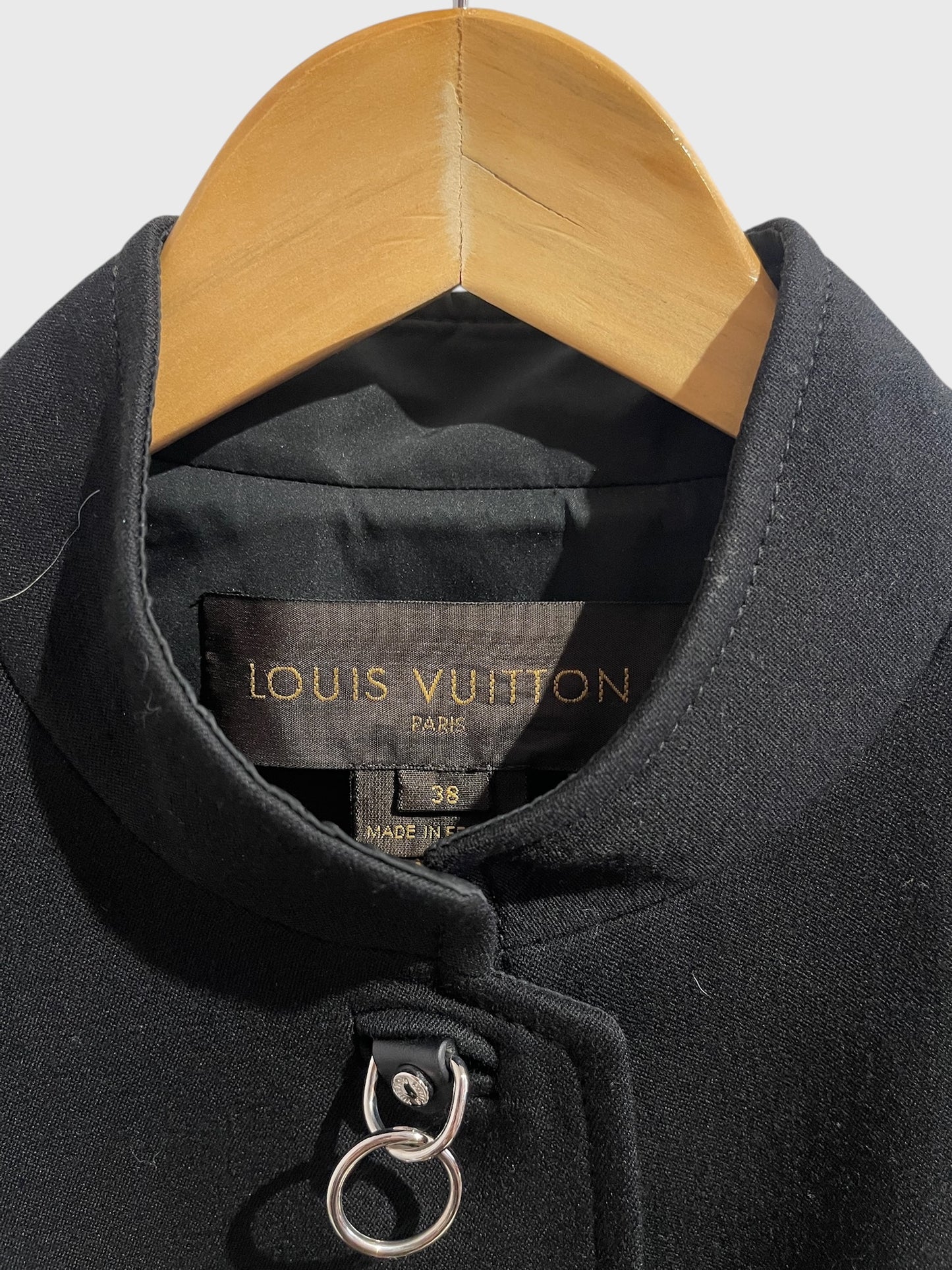 Manteau Louis Vuitton noir T.38