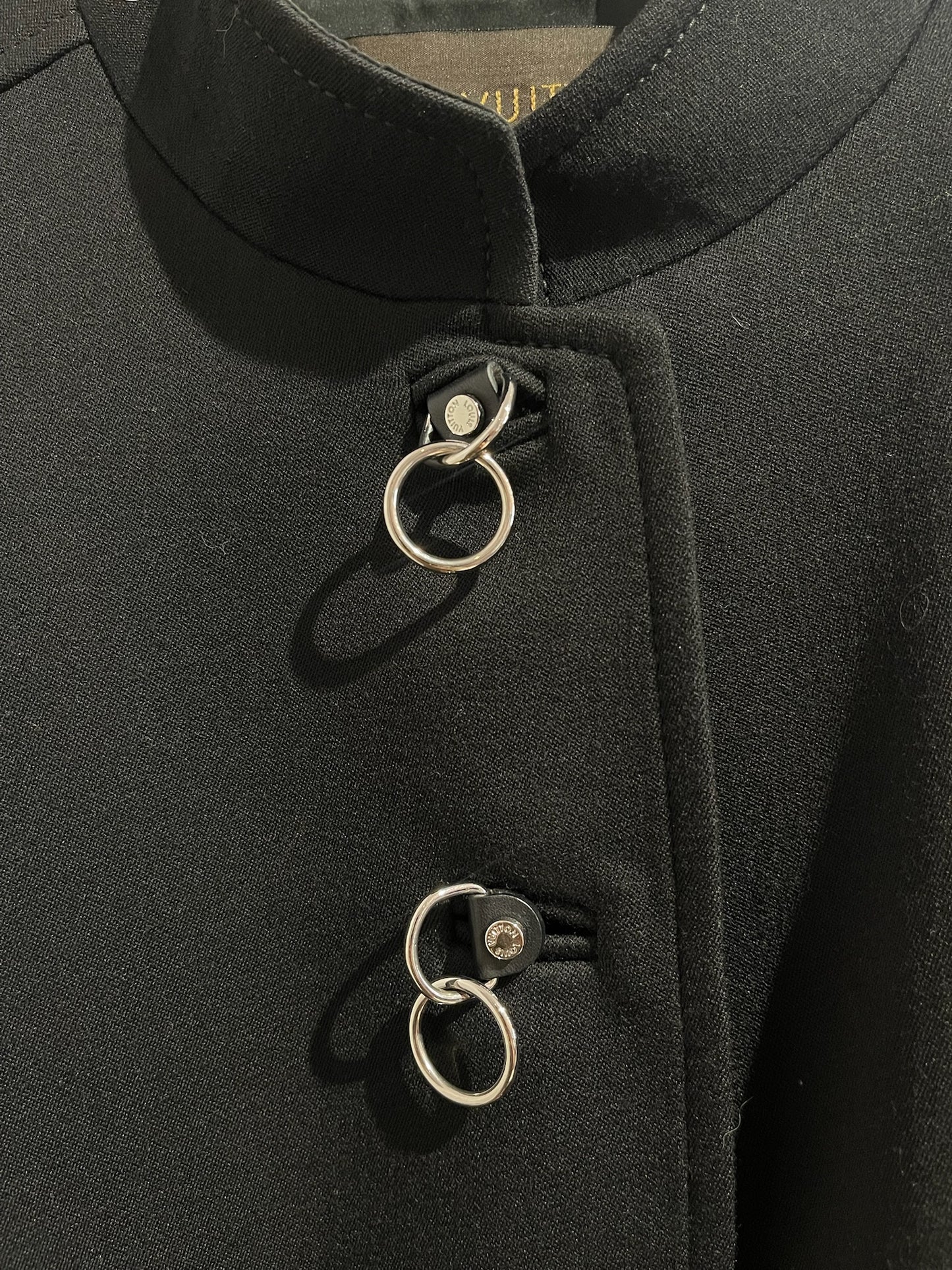 Manteau Louis Vuitton noir T.38