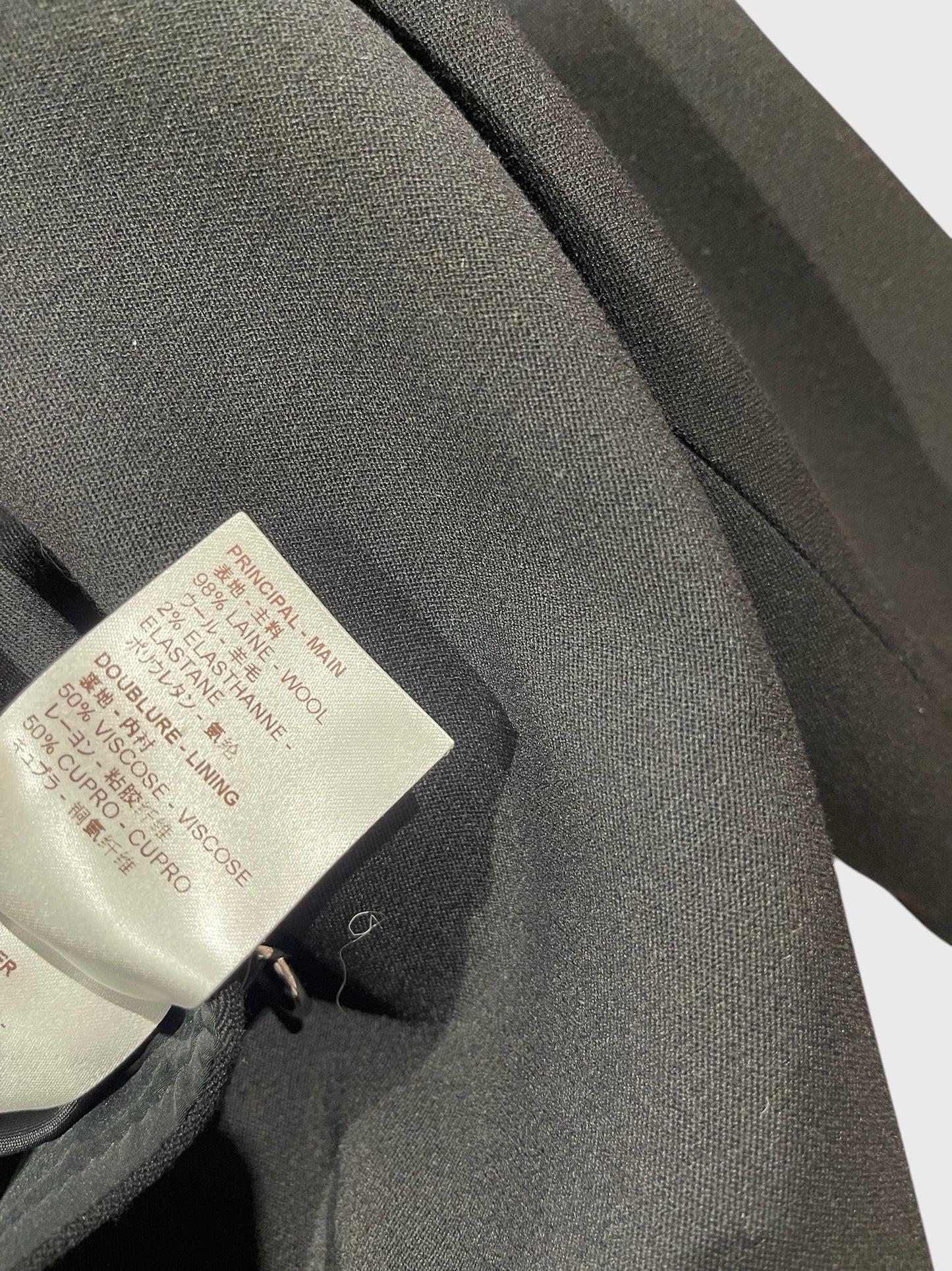 Manteau Louis Vuitton noir T.38