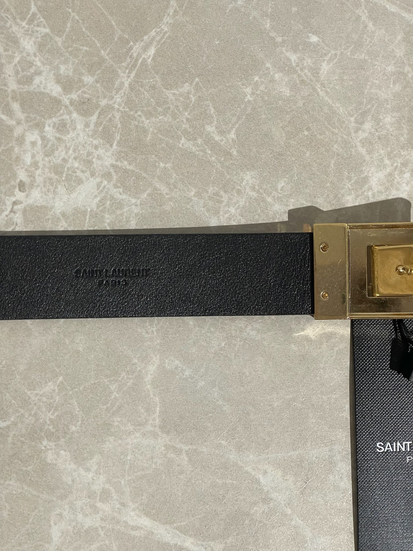 Ceinture Saint Laurent noire T.85