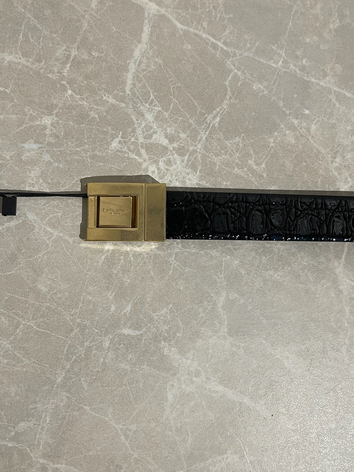 Ceinture Saint Laurent noire T.85