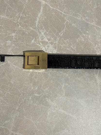 Ceinture Saint Laurent noire T.85