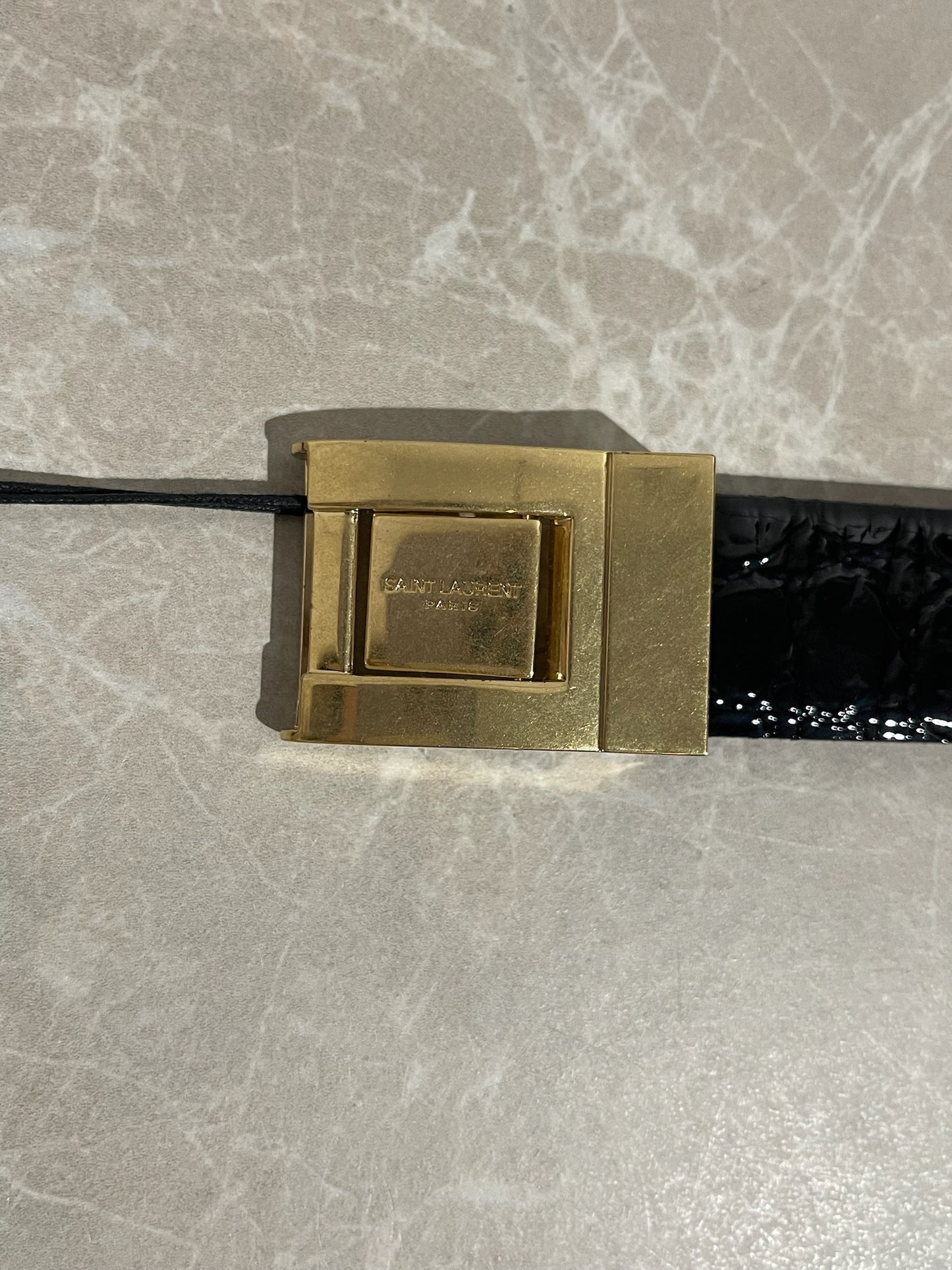 Ceinture Saint Laurent noire T.85