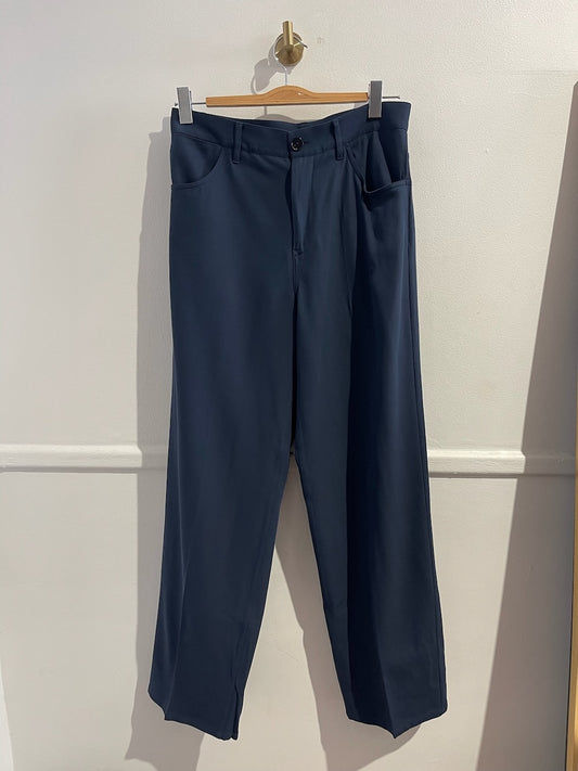 Pantalon Jil Sander bleu marine T.36